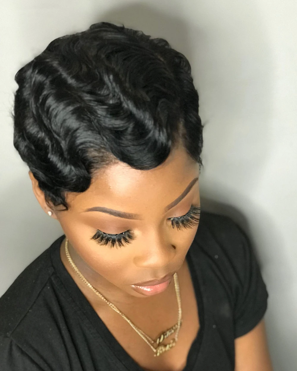 Short Finger Wave Wigs For Women Short Finger Wave Wigs For Women