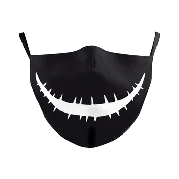 Fabric Face Marks Funny Smile Mouth Masks Print Reusable Facical Mask Dust Black Washable PM2.5 Filter Women Mouth Muffle 
Fabric Face Marks Funny Smile Mouth Masks Print Reusable Facical Mask Dust Black Washable PM2.5 Filter Women Mouth Muffle