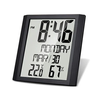 Ultra-thin Digital Temperature Humidity Table Clock Automatic Monitoring Large LCD Screen Multifunction Electronic Desk Clock
Ultra-thin Digital Temperature Humidity Table Clock Automatic Monitoring Large LCD Screen Multifunction Electronic Desk Clock