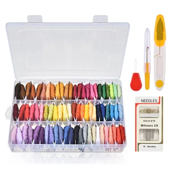 72Colors Embroidery Floss Kit with Storage Box Finished Winding Floss Bobbins Friendship Bracelets Threads DIY Craft Tools
72Colors Embroidery Floss Kit with Storage Box Finished Winding Floss Bobbins Friendship Bracelets Threads DIY Craft Tools