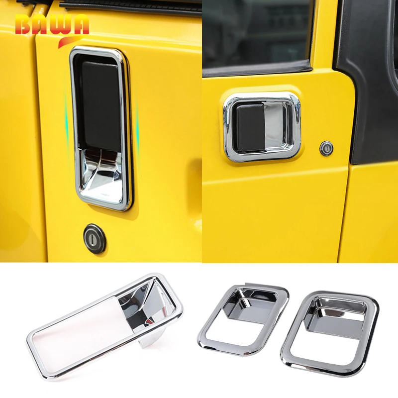 BAWA Chromium Styling for Wrangler TJ 1997-2006 Car Exterior Door Handle Bowl Decoration Cover for Jeep Wrangler TJ Accessories 
BAWA Chromium Styling for Wrangler TJ 1997-2006 Car Exterior Door Handle Bowl Decoration Cover for Jeep Wrangler TJ Accessories