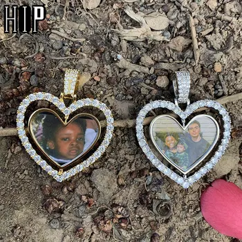 Hip Hop Custom Made Photo Heart Rotating Double-sided Iced Out Bling Cubic Zircon Necklace&Pendant For Men Jewelry Tennis Chain
Hip Hop Custom Made Photo Heart Rotating Double-sided Iced Out Bling Cubic Zircon Necklace&Pendant For Men Jewelry Tennis Chain