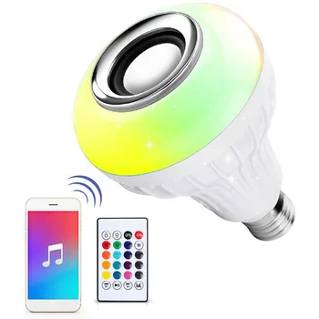 LED Bulb Light LED Wireless Light Bulb Speaker Smart Music Bulb Color Changing Bulb With Remote Control For Home Christmas Party
LED Bulb Light LED Wireless Light Bulb Speaker Smart Music Bulb Color Changing Bulb With Remote Control For Home Christmas Party