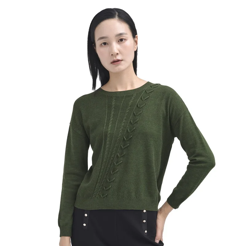 Lady Pullover Sweater Winter 2020 New Design Round Neck Pure Color Knitted Fall Clothes Sweaters
Lady Pullover Sweater Winter 2020 New Design Round Neck Pure Color Knitted Fall Clothes Sweaters