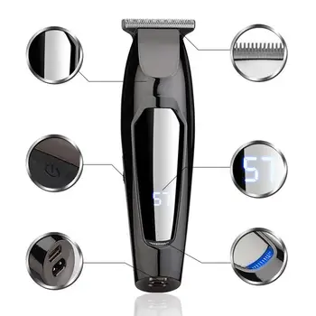 Black Electric Hair Clippers LCD Display USB Rechargeable Multifunctional Trimmer Household Cutting Grooming Limit Comb Kit 
Black Electric Hair Clippers LCD Display USB Rechargeable Multifunctional Trimmer Household Cutting Grooming Limit Comb Kit