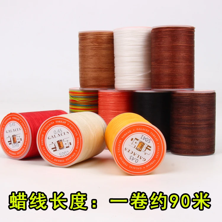 0.45 Mm Round Wax Line Handmade Luggage Mark Line Leather Hand Sewn Polyester Flat Wax Line Sewing Thread
0.45 Mm Round Wax Line Handmade Luggage Mark Line Leather Hand Sewn Polyester Flat Wax Line Sewing Thread