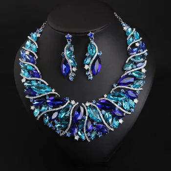 MS JEWELRY SET EUROPEAN AMERICAN EXAGGERATED CRYSTAL GEMS SHORT CLAVICLE NECKLACE EARRINGS BRIDAL DINNER DRESS FEMALE ACCESSORIE
MS JEWELRY SET EUROPEAN AMERICAN EXAGGERATED CRYSTAL GEMS SHORT CLAVICLE NECKLACE EARRINGS BRIDAL DINNER DRESS FEMALE ACCESSORIE