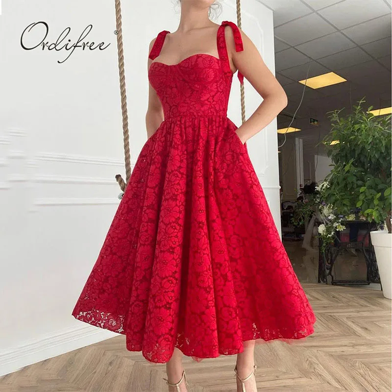 Ordifree 2022 Summer Vintage Women Red Party Dress Spaghetti Strap Sleeveless Sexy Evening Lace Dress
Ordifree 2022 Summer Vintage Women Red Party Dress Spaghetti Strap Sleeveless Sexy Evening Lace Dress