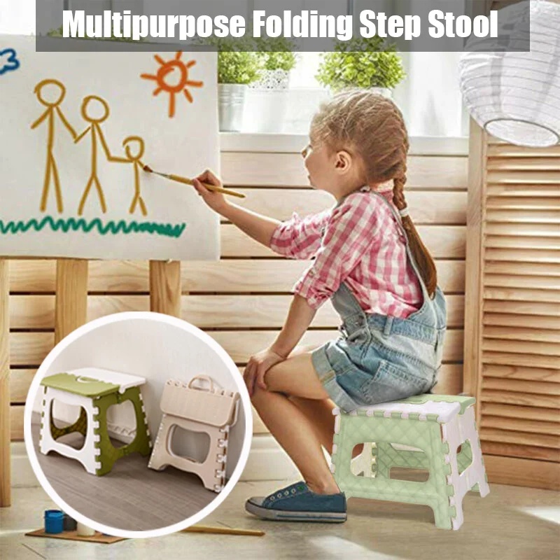 Plastic Multipurpose Folding Step Stool Home Train Outdoor Foldable Storage Convenient Children Furniture TB Sale Plastic Multipurpose Folding Step Stool Home Train Outdoor Foldable Storage Convenient Children Furniture TB Sale