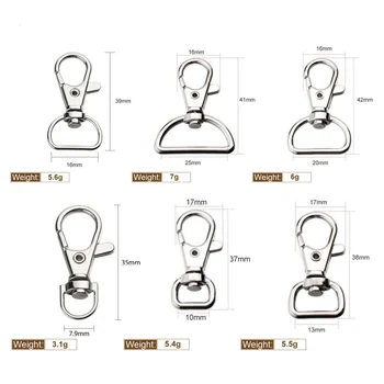 10pcs/pack Metal Carabiner Clip Swivel Trigger Dog Buckle KeyRing KeyHooks retaining ring DIY Craft Lobster Clasp
10pcs/pack Metal Carabiner Clip Swivel Trigger Dog Buckle KeyRing KeyHooks retaining ring DIY Craft Lobster Clasp