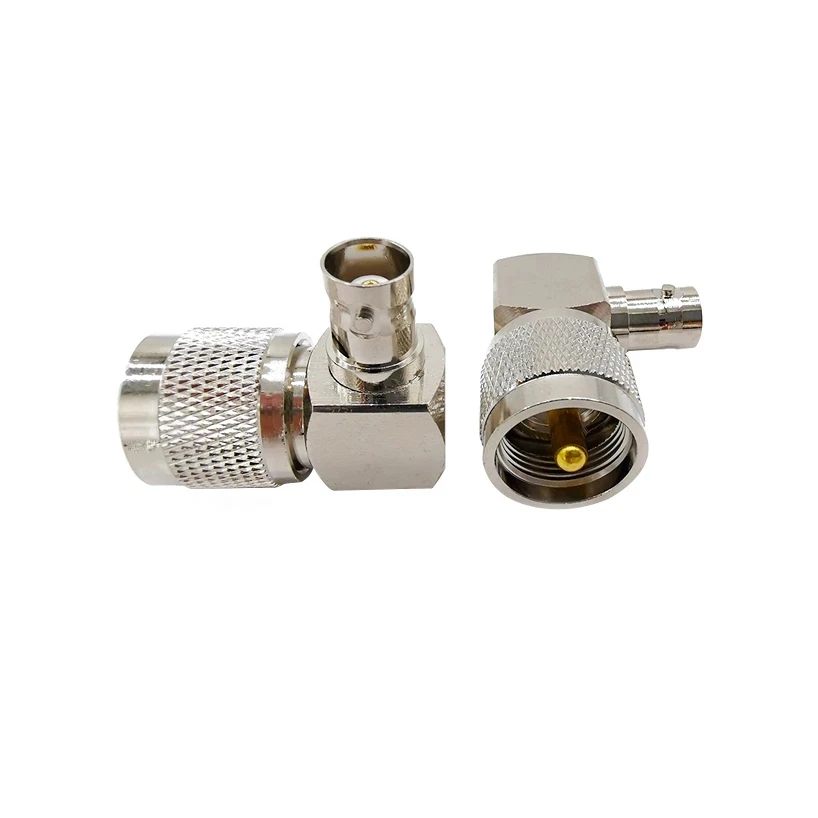 

1Pcs UHF PL259 L Shape Type Converter Connector PL-259 Male Plug to BNC Female Jack Right Angle 90 Degrees RF Coaxial Adapter
