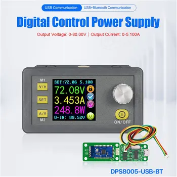 DPS8005-USB-BT Programmable Constant Voltage Current Step-down Power Supply Module Voltmeter Ammeter Buck Converter 80V 5A
DPS8005-USB-BT Programmable Constant Voltage Current Step-down Power Supply Module Voltmeter Ammeter Buck Converter 80V 5A