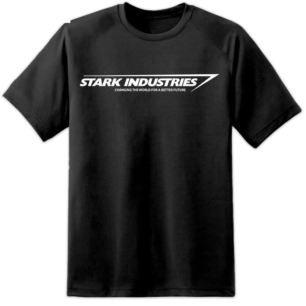 Stark Industries Мужская футболка (S-5xl) хлопковая летняя модная крутая Повседневная