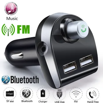 Bluetooth Wireless High Speed USB2.0 Car FM Transmitter Wireless Radio Adapter USB Charger Mp3 Player Cigarette Lighter Power
Bluetooth Wireless High Speed USB2.0 Car FM Transmitter Wireless Radio Adapter USB Charger Mp3 Player Cigarette Lighter Power