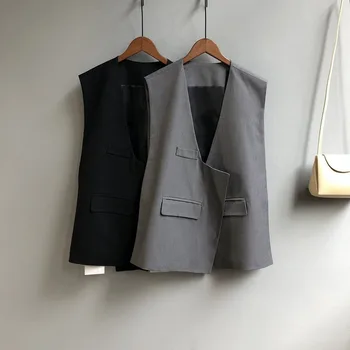 Open Stitch Blazer Women's 2020 Spring New Korea Women's Outerwear Suit Jacket Casual V-Neck Sleeveless Suit Waistcoat
Open Stitch Blazer Women's 2020 Spring New Korea Women's Outerwear Suit Jacket Casual V-Neck Sleeveless Suit Waistcoat