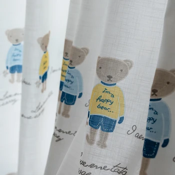 Cartoon Bear Printed Curtains for Kids Boys Bedroom High Quality Linen Fabric Semi-Blackout Window Drapes Tulle X653#40
Cartoon Bear Printed Curtains for Kids Boys Bedroom High Quality Linen Fabric Semi-Blackout Window Drapes Tulle X653#40