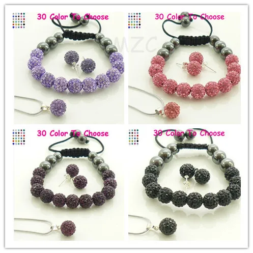 gd2 Mixed 10mm 20 Pcs/lot Each Color 5 Piece Silver Plated crystal Set Bracelet Stud Earring Necklace
gd2 Mixed 10mm 20 Pcs/lot Each Color 5 Piece Silver Plated crystal Set Bracelet Stud Earring Necklace