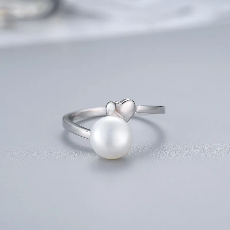 S925 sterling silver Semi-Mount Ring fashion freshwater pearl ring female heart-shaped opening adjustable ring mountings
S925 sterling silver Semi-Mount Ring fashion freshwater pearl ring female heart-shaped opening adjustable ring mountings