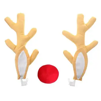 Car Decoration Ears Christmas Car Decoration Plush Rudolf Reindeer Car Antler Red Nose Jingle Bells
Car Decoration Ears Christmas Car Decoration Plush Rudolf Reindeer Car Antler Red Nose Jingle Bells