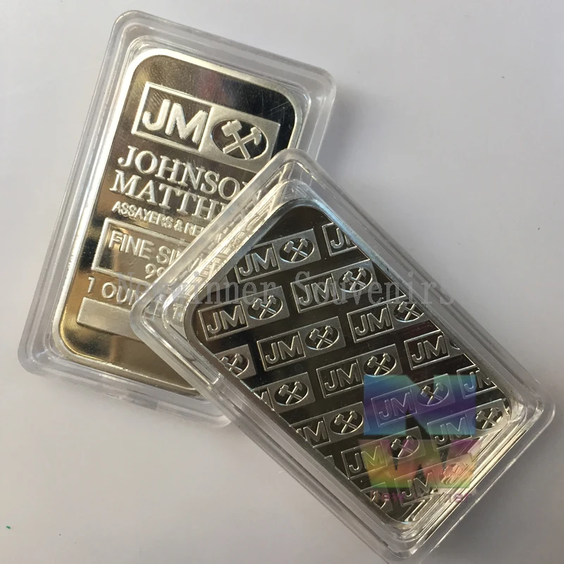 Образец Немагнитный 1 унция копия JM точное серебро 999 пробы сувенирная монетница |