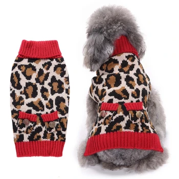 Fall Winter Leopard Pattern Dog Warm Sweater Pet Turtleneck Sweaters Knitwear
Fall Winter Leopard Pattern Dog Warm Sweater Pet Turtleneck Sweaters Knitwear