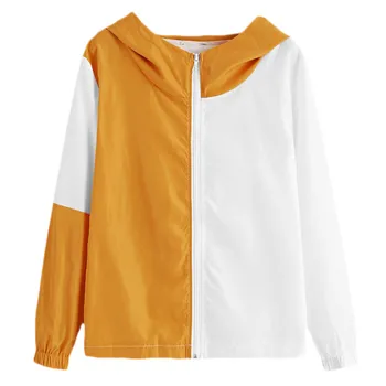 FREE OSTRICH Women's Hooded Jackets 2019 Autumn Causal Windbreaker Contrast color Famale Basic Coats Zipper Lightweight Jackets
FREE OSTRICH Women's Hooded Jackets 2019 Autumn Causal Windbreaker Contrast color Famale Basic Coats Zipper Lightweight Jackets