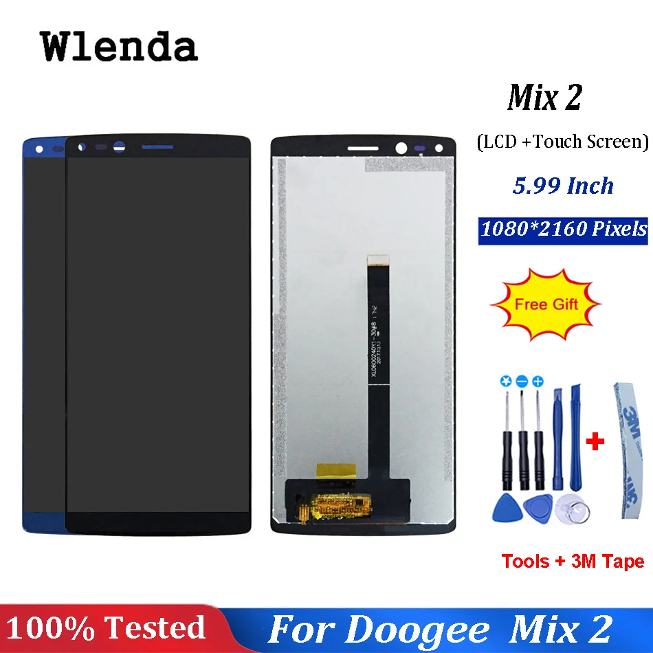 5.99 Inch For Doogee Mix 2 LCD Display and Touch Screen For Doogee Mix 2 Mobile Phone Accessory With Free Tools
5.99 Inch For Doogee Mix 2 LCD Display and Touch Screen For Doogee Mix 2 Mobile Phone Accessory With Free Tools
