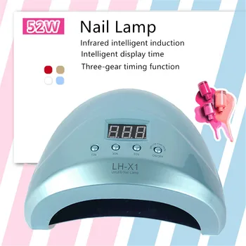 52W Nail Lamp 30 LED/UV Double light source lamp beads Infrared intelligent induction Intelligent display time
52W Nail Lamp 30 LED/UV Double light source lamp beads Infrared intelligent induction Intelligent display time