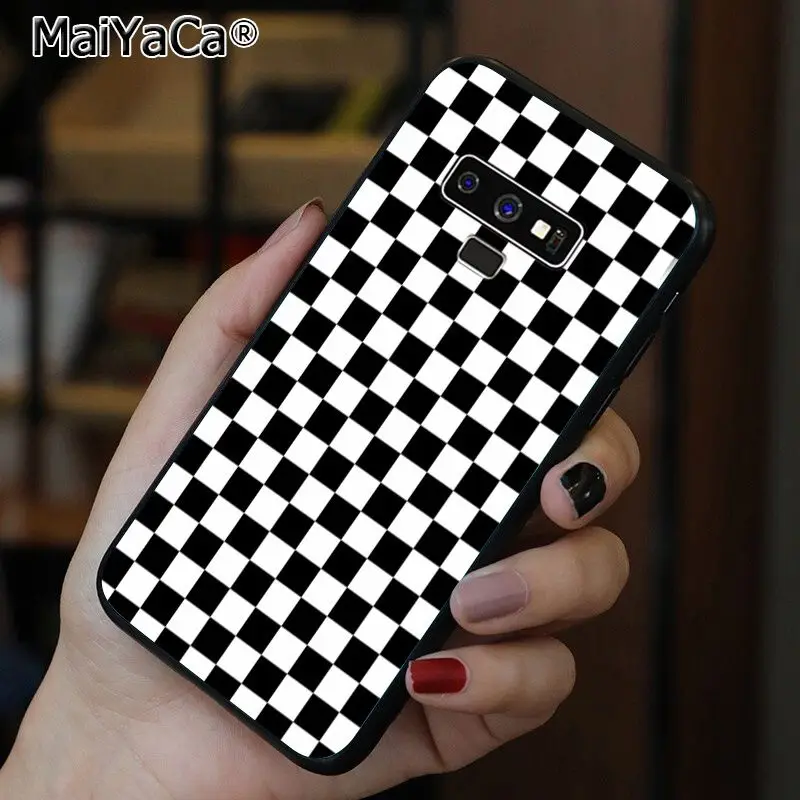 Black and white chess board