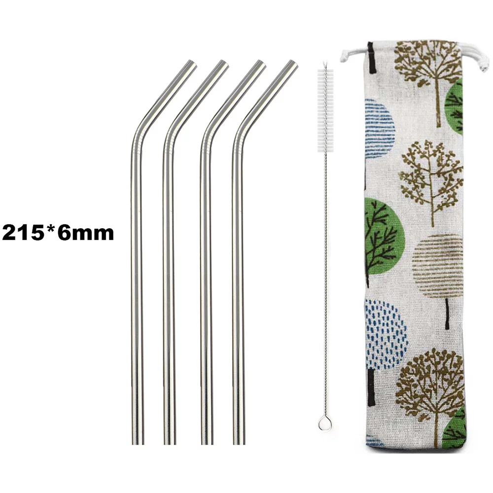 Reusable Metal Drinking Straws 304 Stainless Steel Sturdy Bent Straight Drinks Straw with Cleaning Brush Bar Party Accessory
Reusable Metal Drinking Straws 304 Stainless Steel Sturdy Bent Straight Drinks Straw with Cleaning Brush Bar Party Accessory