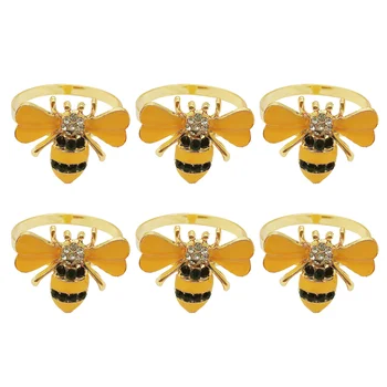 6Pcs Napkin Clasps Napkin Buckles Alloy Napkin Rings Bee Napkin Buckle
6Pcs Napkin Clasps Napkin Buckles Alloy Napkin Rings Bee Napkin Buckle