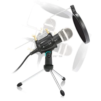 Professional Recording Condenser Microphone mobile phone microphone 3.5mm Jack microfone for Computer PC Karaoke iphone Android
Professional Recording Condenser Microphone mobile phone microphone 3.5mm Jack microfone for Computer PC Karaoke iphone Android