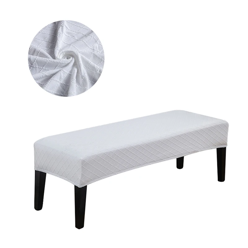 Housse de banc extensible en velours et Spandex, élastique, pour salle à manger, chaise, siège, hôtel, maison, salon, cuisine, chambre à coucher Housse de banc extensible en velours et Spandex, élastique, pour salle à manger, chaise, siège, hôtel, maison, salon, cuisine, chambre à coucher