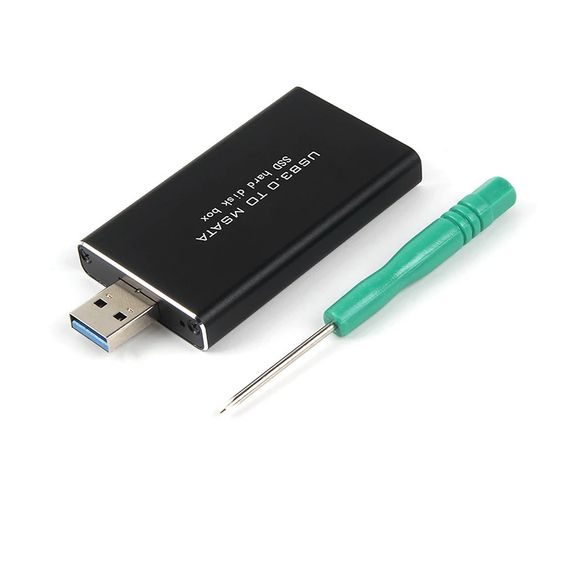 MSATA к USB 5 Гбит/с 3 0 mSATA SSD корпус USB3.0 чехол для жесткого диска адаптер M2 Внешний HDD