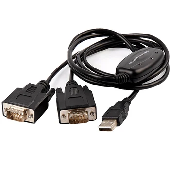 USB 2.0 to RS232 Serial DB9 splitter converter cable FTDI CHIP for win10/8/7 Mac.os. ZE537A
USB 2.0 to RS232 Serial DB9 splitter converter cable FTDI CHIP for win10/8/7 Mac.os. ZE537A