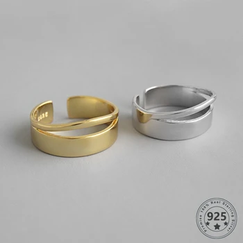 LouLeur Real 925 Sterling Silver Open Rings Minimalist Smooth Double Line Simple Rings for Women Fashion Ring Fine Jewelry Gifts
LouLeur Real 925 Sterling Silver Open Rings Minimalist Smooth Double Line Simple Rings for Women Fashion Ring Fine Jewelry Gifts