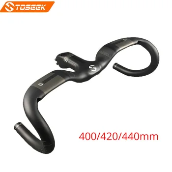 TOSEEK Carbon Fiber 400/420/440mm Handlebar Carbon Integrated Road Bike Handle Bar Racing Bike Bent Bar Bicycle Accessories
TOSEEK Carbon Fiber 400/420/440mm Handlebar Carbon Integrated Road Bike Handle Bar Racing Bike Bent Bar Bicycle Accessories