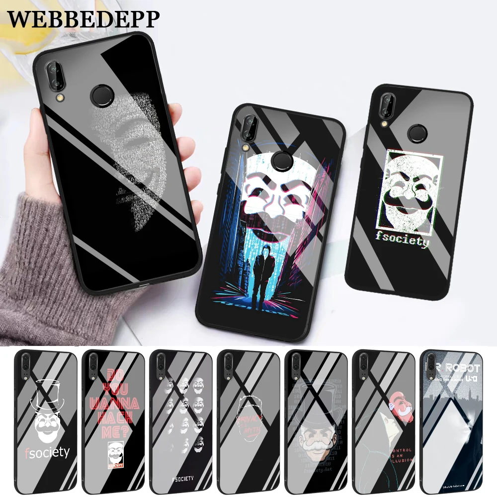 WEBBEDEPP Mr Robot First-rate Glass Case for Huawei P10 lite P20 Pro P30 P Smart honor 7A 8X 9 10 Y6 Mate 20
WEBBEDEPP Mr Robot First-rate Glass Case for Huawei P10 lite P20 Pro P30 P Smart honor 7A 8X 9 10 Y6 Mate 20