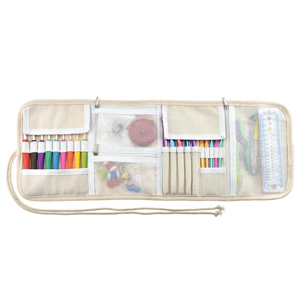 Empty Crochet Hook Pouch Storage Bag Knitting Kit Case Organizer Bag For Sewing Crochet Needles Scissors Ruler
Empty Crochet Hook Pouch Storage Bag Knitting Kit Case Organizer Bag For Sewing Crochet Needles Scissors Ruler