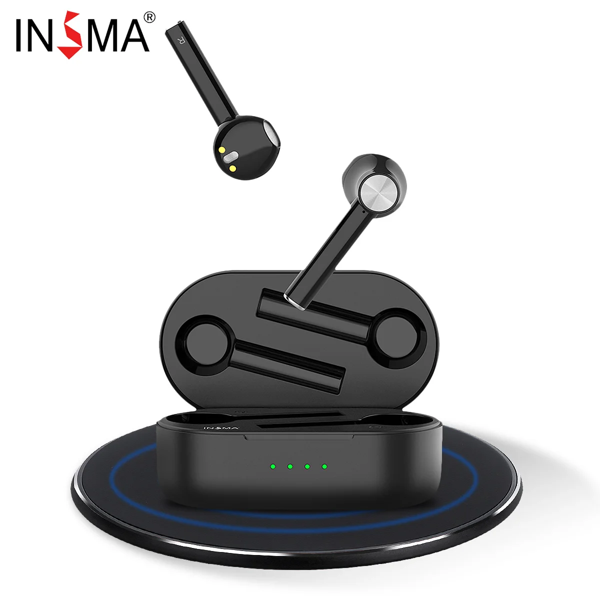 INSMA Airbuds 2 TWS bluetooth V5.0 True Wireless Charging Earbuds With Dual Mic Noise Canceling HiFi Bass Headset Click Control
INSMA Airbuds 2 TWS bluetooth V5.0 True Wireless Charging Earbuds With Dual Mic Noise Canceling HiFi Bass Headset Click Control