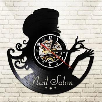 Manicurist Beauty Nail Salon Bar LED Vinyl Record Nightlight Clock Manicure Vintage 12" Black Hanging Wall Watch Mood Lamp Saat
Manicurist Beauty Nail Salon Bar LED Vinyl Record Nightlight Clock Manicure Vintage 12" Black Hanging Wall Watch Mood Lamp Saat