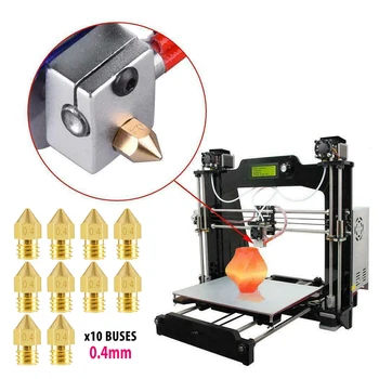 10pcs 1.75mm MK8 Brass Extruder Nozzle 0.4mm For Creality Ender 3/3 Pro 3D Printer Nozzle
10pcs 1.75mm MK8 Brass Extruder Nozzle 0.4mm For Creality Ender 3/3 Pro 3D Printer Nozzle