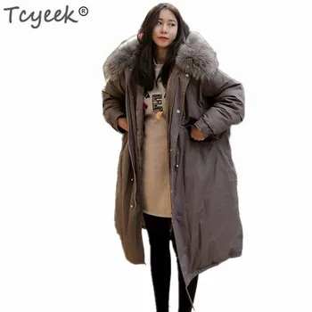 Tcyeek Plus Size Winter Jacket Women Down Cotton Padded Warm Coat 2020 Long Parkas Big Fur Hat Female Tops Abrigo Mujer LWL944
Tcyeek Plus Size Winter Jacket Women Down Cotton Padded Warm Coat 2020 Long Parkas Big Fur Hat Female Tops Abrigo Mujer LWL944