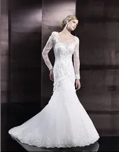 lace appliques flowers romantic sheer long sleeves crystals pearls Buttons loops فساتين bridal gown Bespoke Wedding Dresses
lace appliques flowers romantic sheer long sleeves crystals pearls Buttons loops فساتين bridal gown Bespoke Wedding Dresses