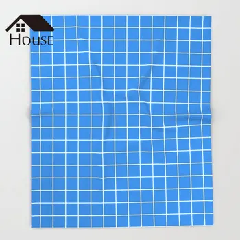 BIGHOUSES Throw Blanket Bleu De France Blue Color White Lines Grid Pattern Throw Blanket Warm Microfiber Blanket
BIGHOUSES Throw Blanket Bleu De France Blue Color White Lines Grid Pattern Throw Blanket Warm Microfiber Blanket