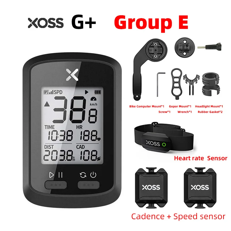 Велокомпьютер XOSS беспроводной GPS трекер спидометр Bluetooth водонепроницаемый