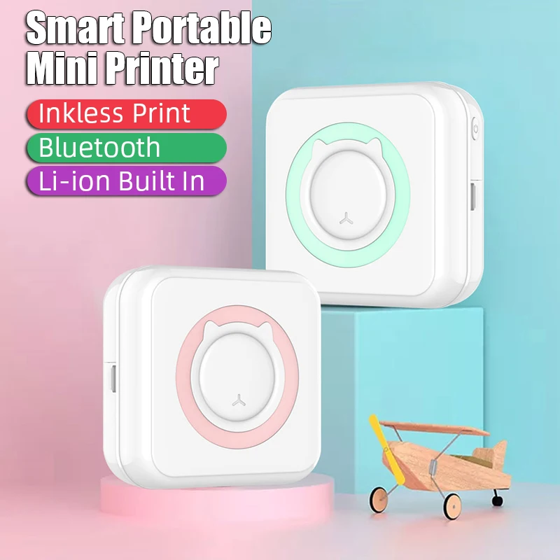 Mini Portable Pocket Wireless Label Printer Bluetooth HD Thermal Photo Tag Price Sticker Picture Photo Printer Home Use #R40
Mini Portable Pocket Wireless Label Printer Bluetooth HD Thermal Photo Tag Price Sticker Picture Photo Printer Home Use #R40