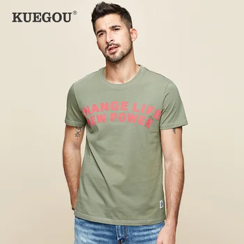 KUEGOU brand Men's short sleeve t shirt men Summer 2020 Contrast color letters printing Short sleeve T-shirt fashion ZT-3330
KUEGOU brand Men's short sleeve t shirt men Summer 2020 Contrast color letters printing Short sleeve T-shirt fashion ZT-3330
