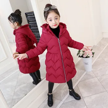 2019 Children's Wear Winter girls Thickened Mid-long Cotton Jacket kids clothes Outerwears Parkas Long Down Snow coat 305
2019 Children's Wear Winter girls Thickened Mid-long Cotton Jacket kids clothes Outerwears Parkas Long Down Snow coat 305