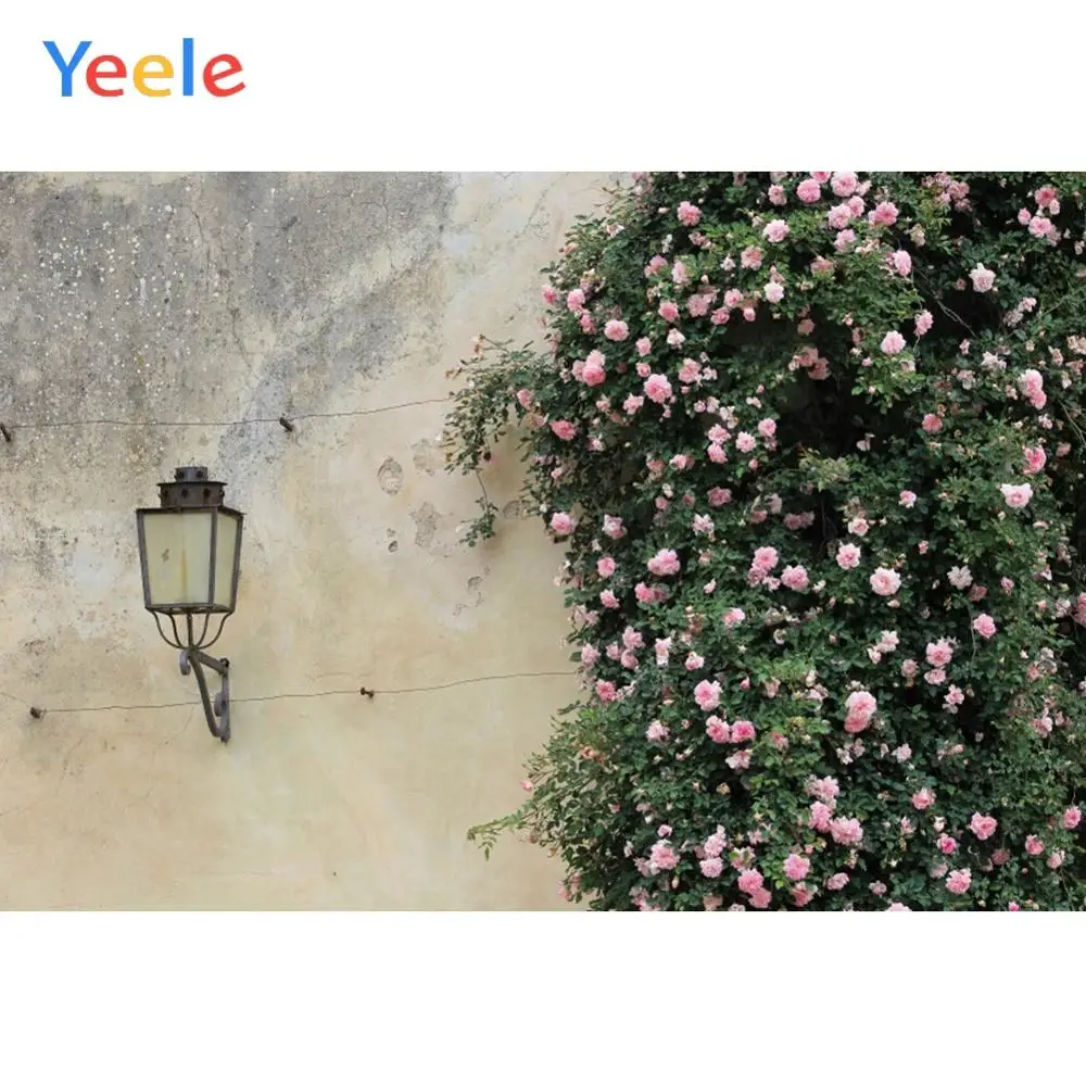 Фоны для свадебной фотосъемки Yeele с изображением цветов гранж стены